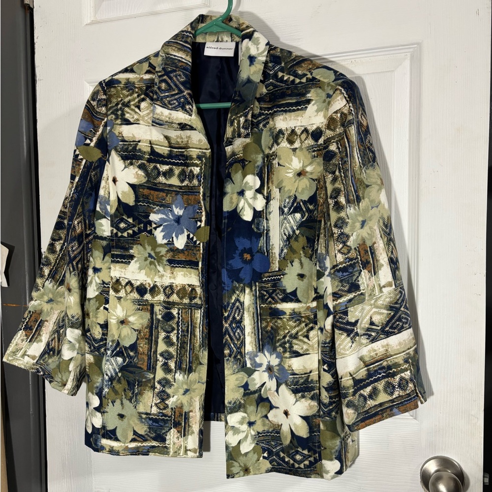 Alfred Dunner suede type cloth jacket